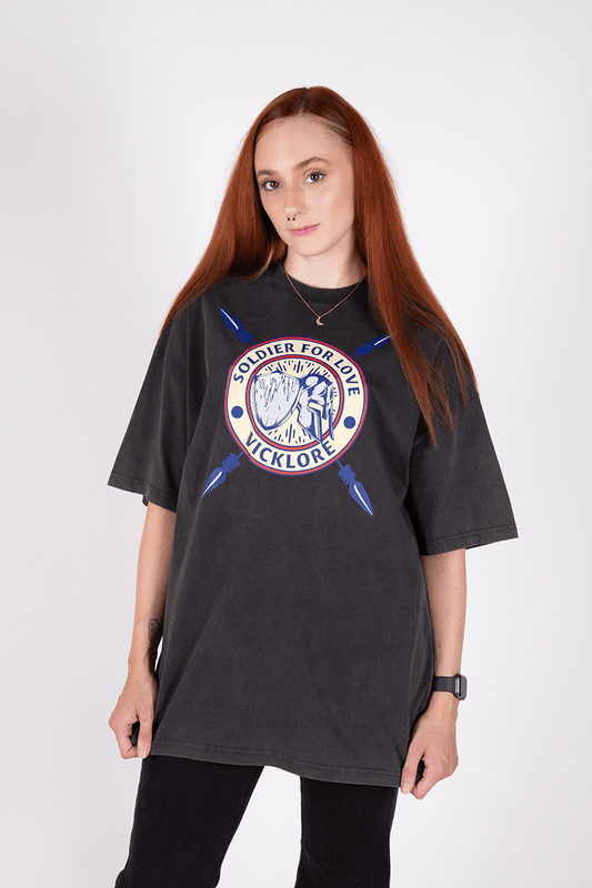 Soldier For Love Unisex Oversized Tee - Vicklore