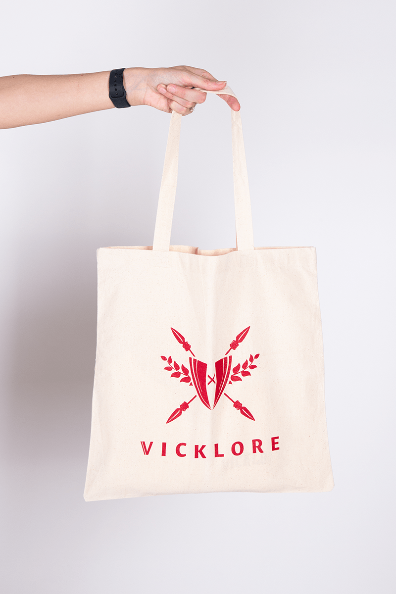 Vicklore Logo Cotton Tote Bag - Vicklore