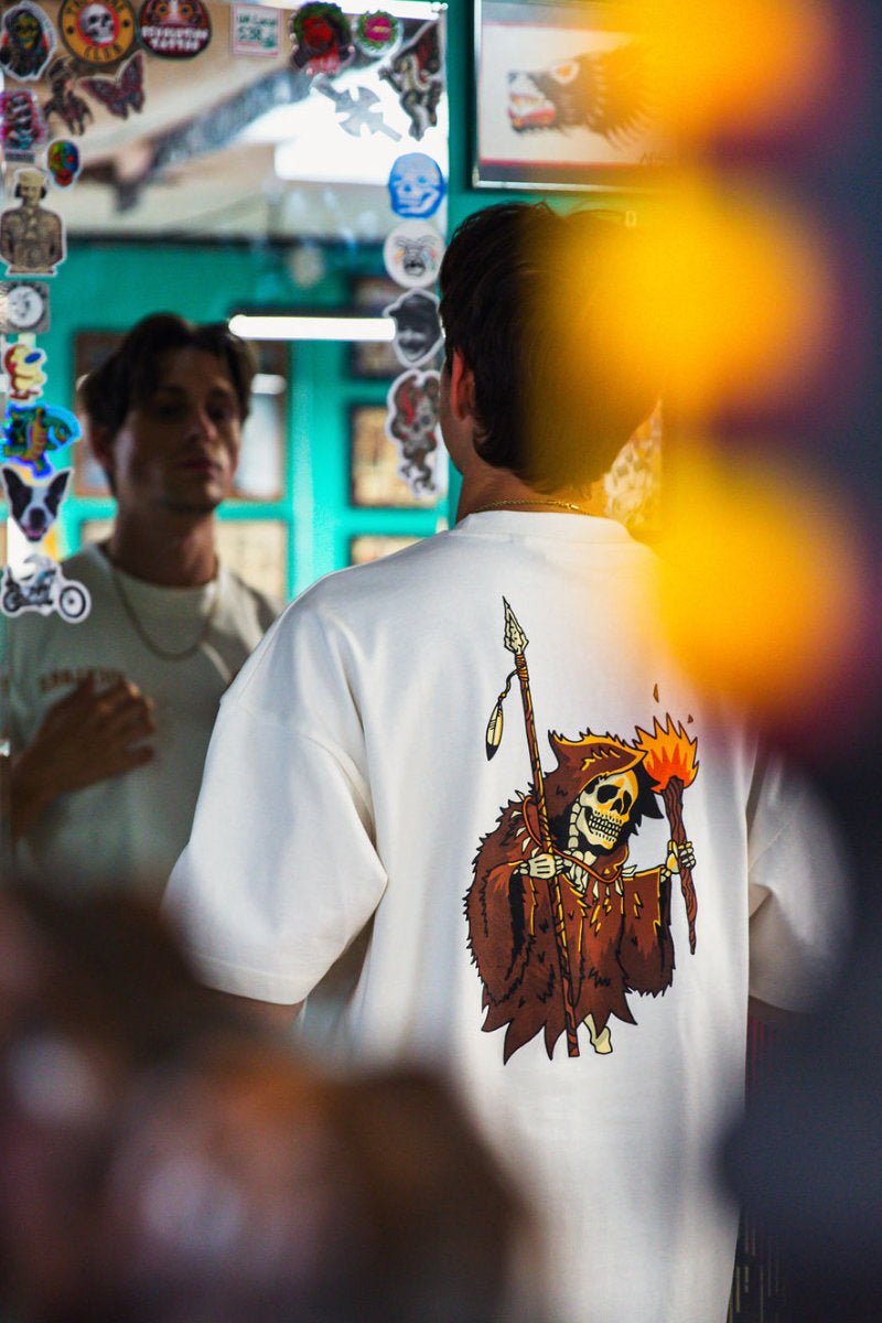 Unisex Caveman Reaper Oversized Tee - Vicklore