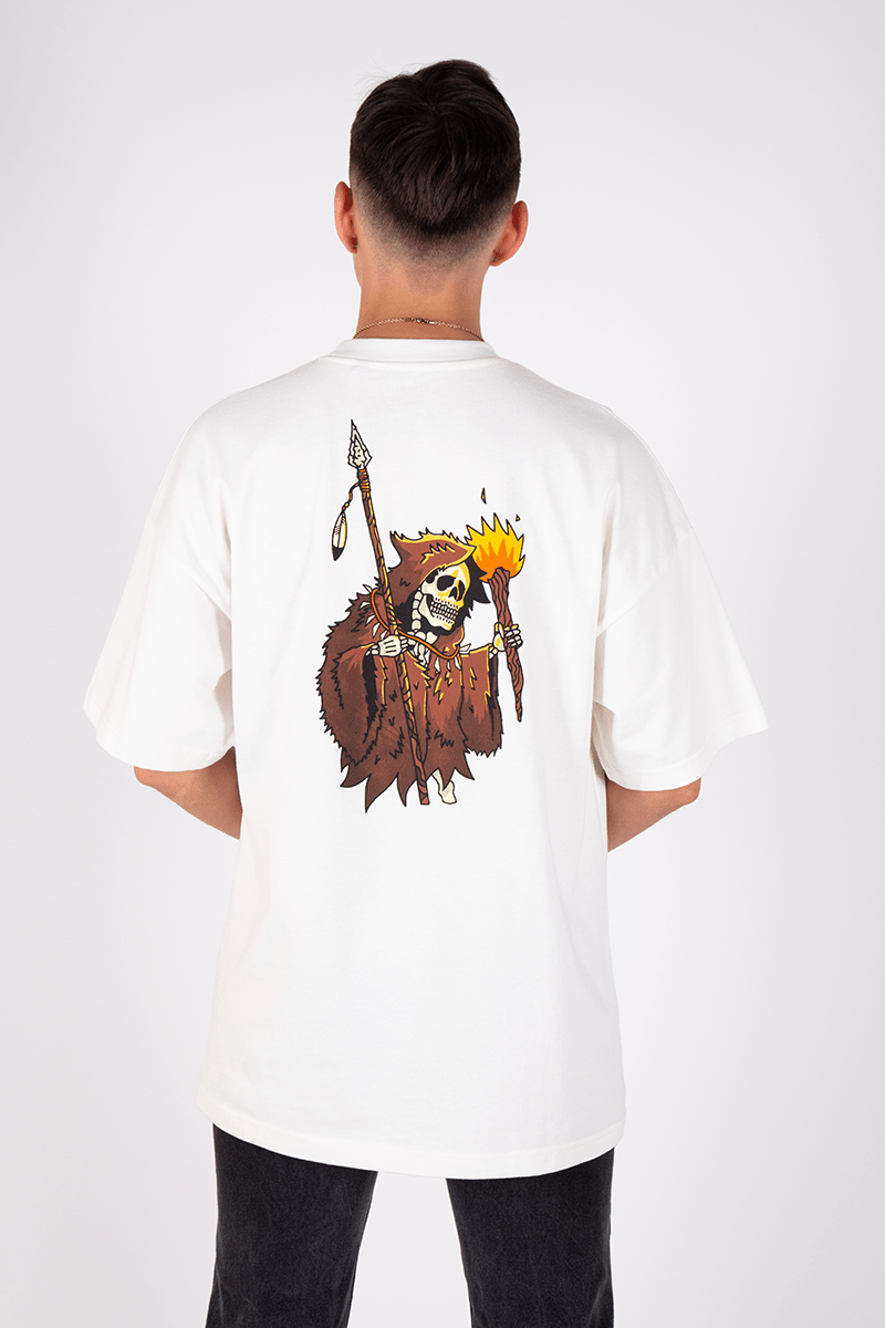 Caveman Reaper Unisex Oversized Tee - Vicklore