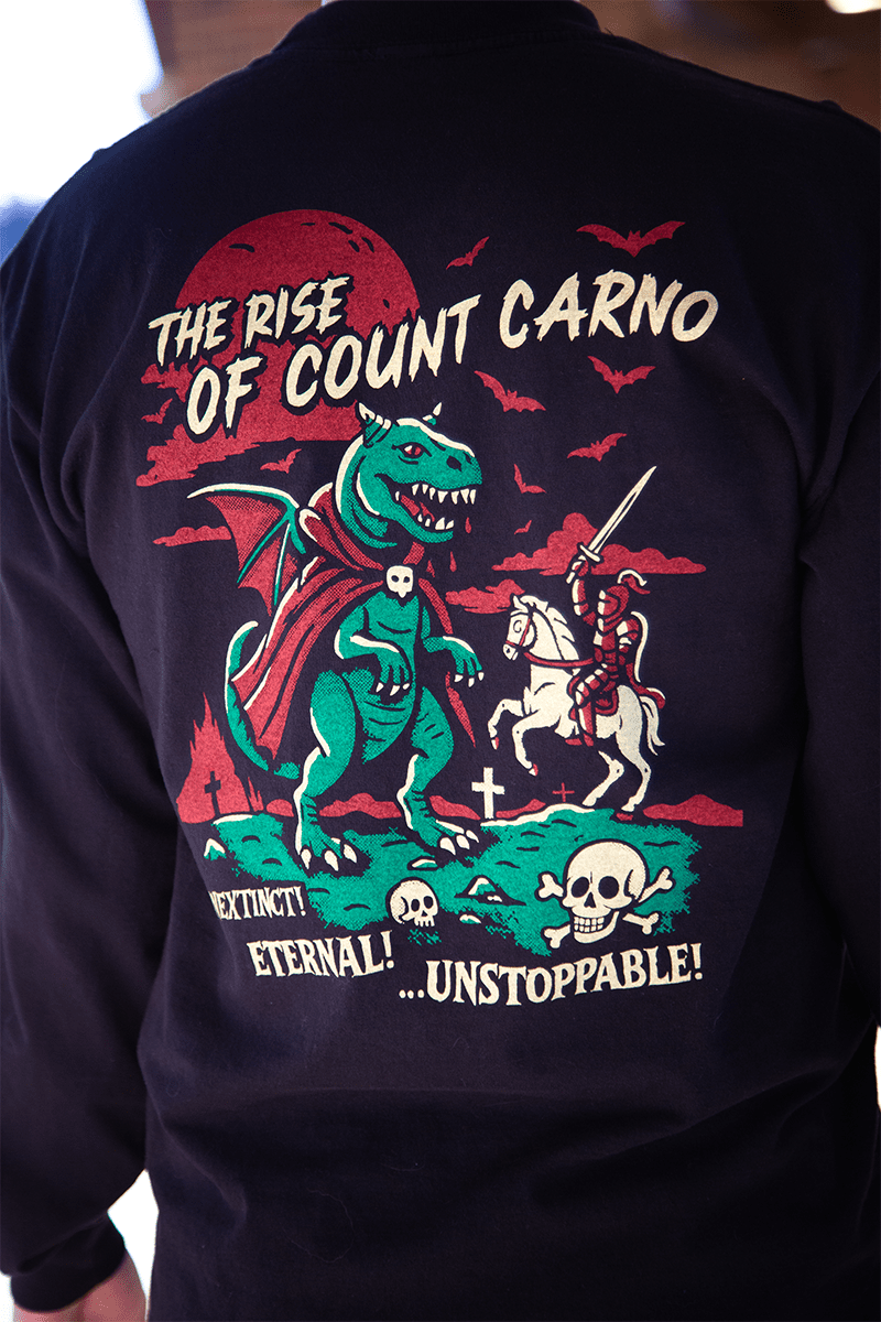 Count Carno Long Sleeve Unisex Tee - Vicklore