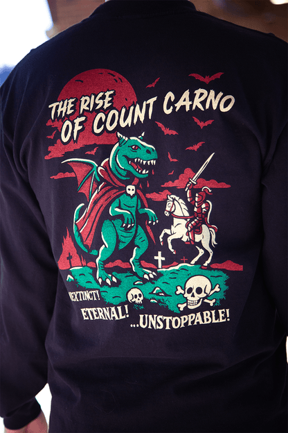 Count Carno Long Sleeve Unisex Tee - Vicklore