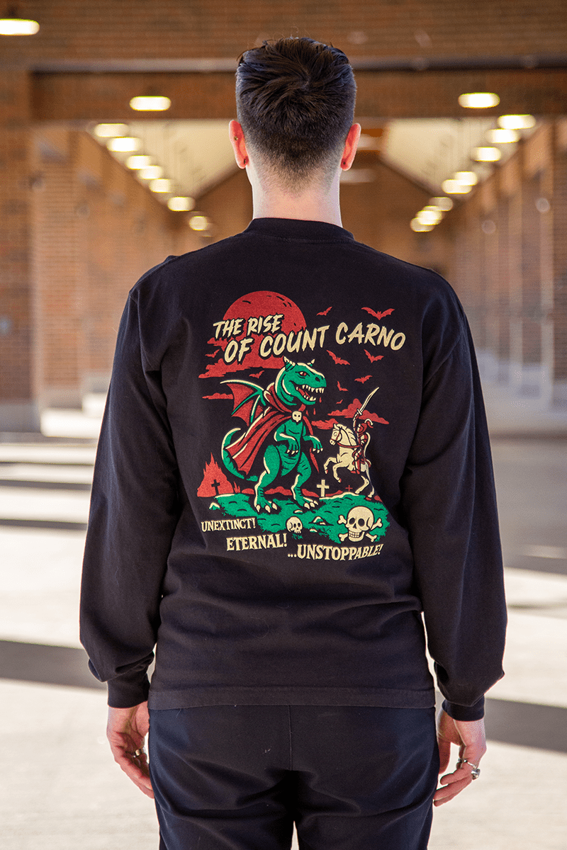 Count Carno Long Sleeve Unisex Tee - Vicklore