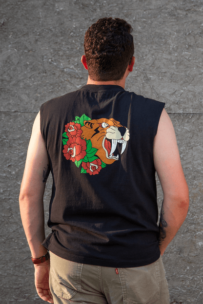 Traditional Sabertooth Muscle Tee - Vicklore