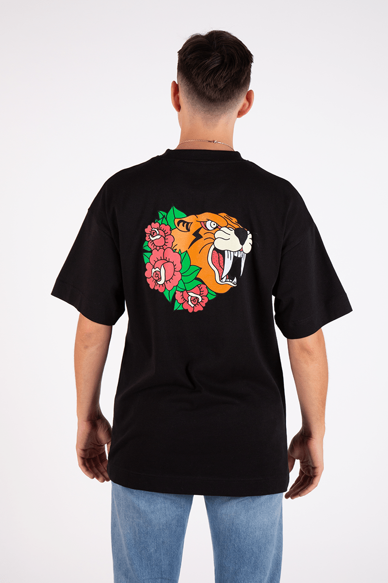 Traditional Sabertooth Relaxed Pocket Tee - Vicklore