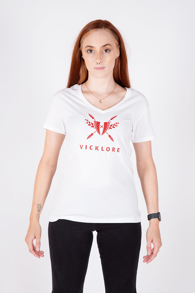 Vicklore Logo Relaxed V - Neck Tee - Vicklore