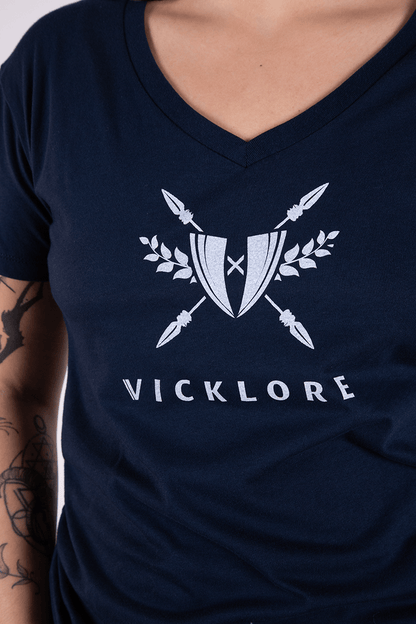 Vicklore Logo Relaxed V - Neck Tee - Vicklore