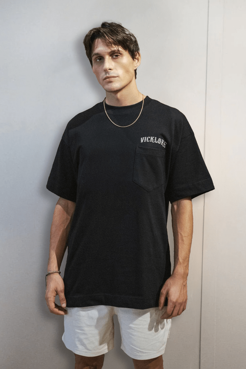 Traditional Sabertooth Relaxed Pocket Tee - Vicklore